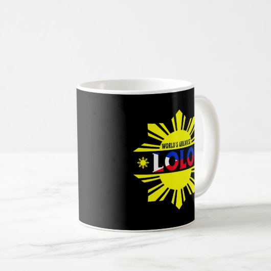 's Werelds grootste Lolo Filippijnse opa Filippijn Koffiemok (Voorkant rechts)