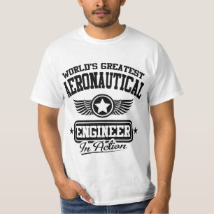 's Werelds grootste luchtvaartingenieur in actie T-shirt