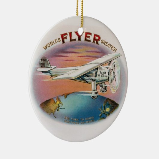 's Werelds grootste lyer-geest van St. Louis Keramisch Ornament (Rechts)