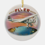 's Werelds grootste lyer-geest van St. Louis Keramisch Ornament (Voorkant)