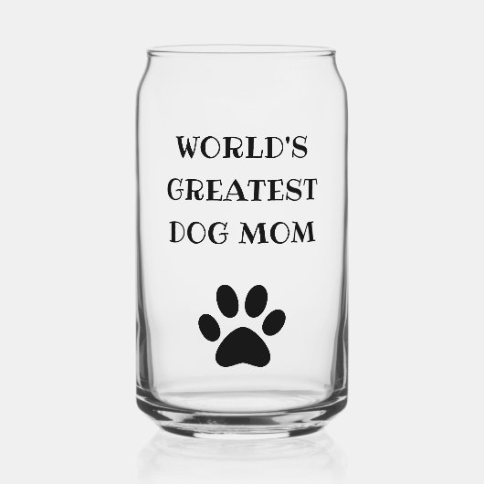 's Werelds grootste maatstaf voor mam op maat Blikvorm Glas (Voorkant)