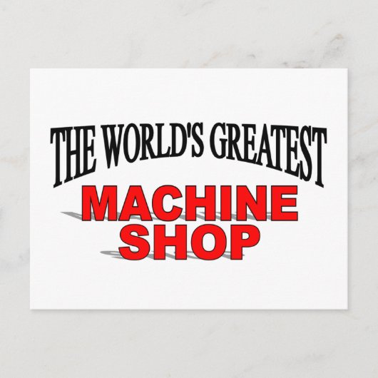 's Werelds grootste machinewinkel Briefkaart (Voorkant)