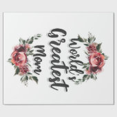 's Werelds Grootste Mam | Cadeau voor mama Cadeaupapier (Vlak)
