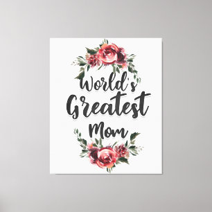 's Werelds Grootste Mam   Cadeau voor mama Canvas Afdruk