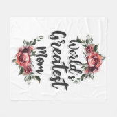 's Werelds Grootste Mam | Cadeau voor mama Fleece Deken (Voorkant (Horizontaal))