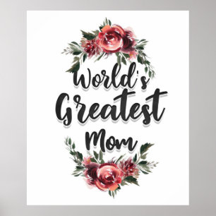 's Werelds Grootste Mam   Cadeau voor mama Poster