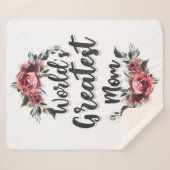 's Werelds Grootste Mam | Cadeau voor mama Sherpa Deken (Voorkant (horizontaal))