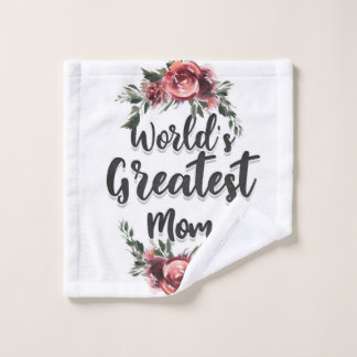 's Werelds Grootste Mam | Cadeau voor mama Washandje