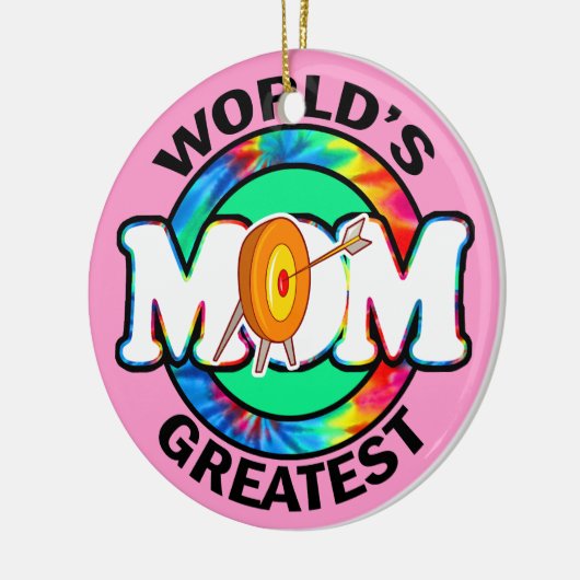 's Werelds grootste mama; Archery Keramisch Ornament (Links)