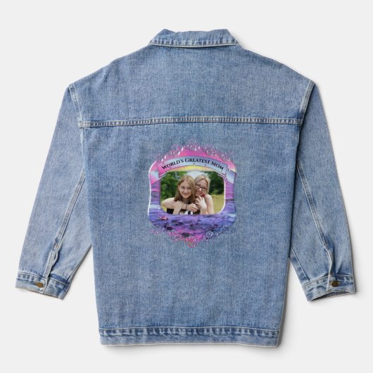 's Werelds grootste mama Mexico Sunset 0909 Denim Jacket (Achterkant)