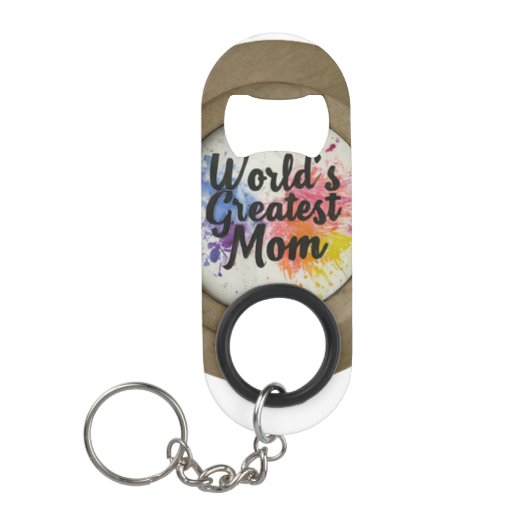 'S Werelds Grootste Mama Mini Bottle Opener Sleute Flessenopener (Voorkant)