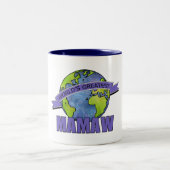 's Werelds grootste Mamaw Tweekleurige Koffiemok (Center)