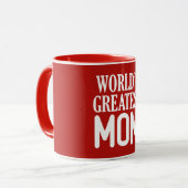 's Werelds grootste mams-witte typografie Mok (Voorkant links)