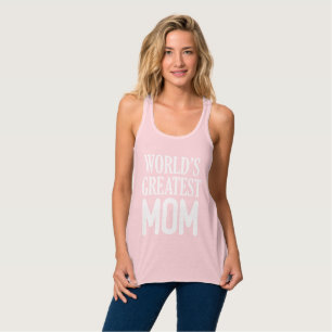 's Werelds grootste mams-witte typografie Tanktop