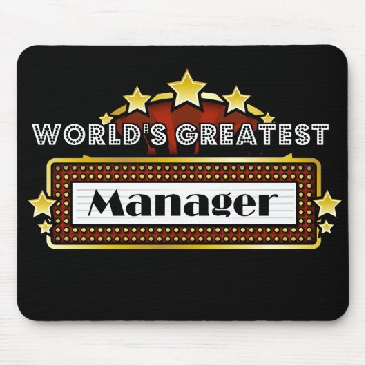 's Werelds grootste manager Muismat (Voorkant)
