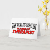 's Werelds grootste massagetherapeut Kaart (Gele Bloem)