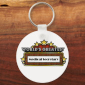's Werelds grootste medisch secretaris Sleutelhanger (Voorkant)