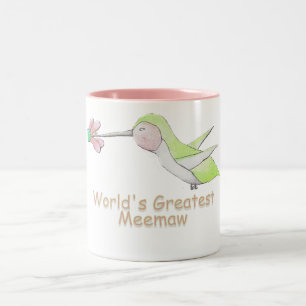 's Werelds grootste Meemaw Hummingbird Mok
