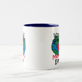 's Werelds grootste Memaw-hart Tweekleurige Koffiemok (Center)