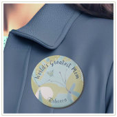 's Werelds Grootste Moeder Gemengde Media Bloemen Ronde Button 7,6 Cm