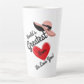 'S Werelds Grootste Moeder Grote Latte Mok (Voorkant)