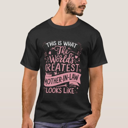 'S Werelds Grootste Moeder in de Wet Grappige Roze T-shirt (Voorkant)