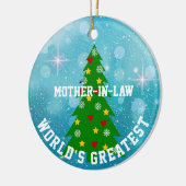 's Werelds grootste moeder in de wet of een andere Keramisch Ornament (Links)