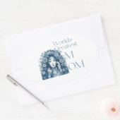 's Werelds grootste moeder Ovale Sticker (Envelop)