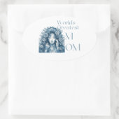 's Werelds grootste moeder Ovale Sticker (Tas)