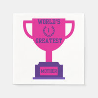 's Werelds grootste Moederdag 3-pels servetten