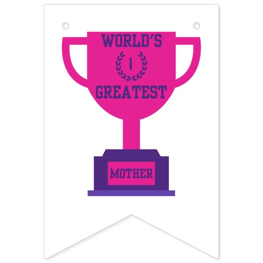 's Werelds Grootste Moederdag Bunting Banner (Eerste vlag)