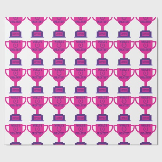 's Werelds grootste Moederdag inpakpapier (Vlak)