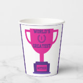 's Werelds grootste Moederdag papieren bekers (Achterkant)