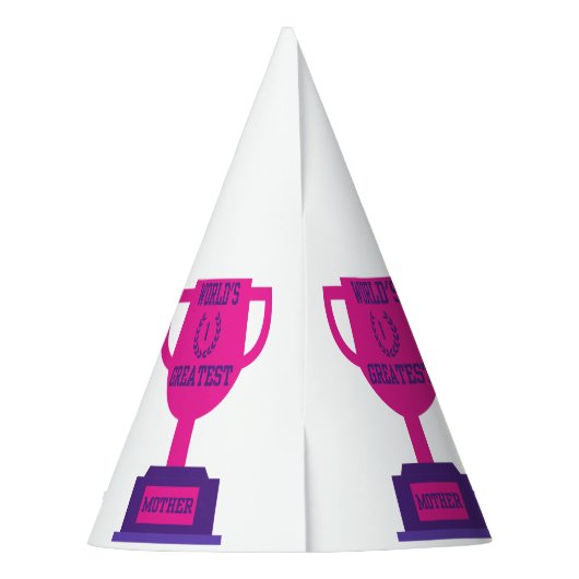 's Werelds Grootste Moederdag Party Pet Feesthoedjes (Achterkant)
