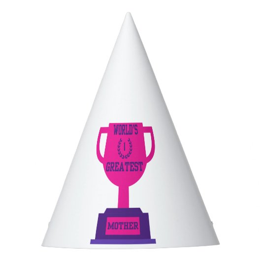 's Werelds Grootste Moederdag Party Pet Feesthoedjes (Voorkant)