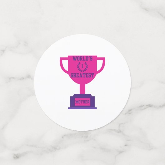 's Werelds Grootste Moederdag Table Confetti (Kleine voorkant)