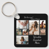 's Werelds grootste moederfamilie kind 7 Foto coll Sleutelhanger (Voorkant)