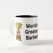 's Werelds grootste mok barber koffie (Voorkant links)