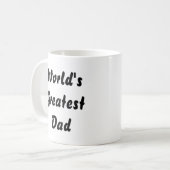's Werelds grootste Mok van papa koffie (Voorkant links)