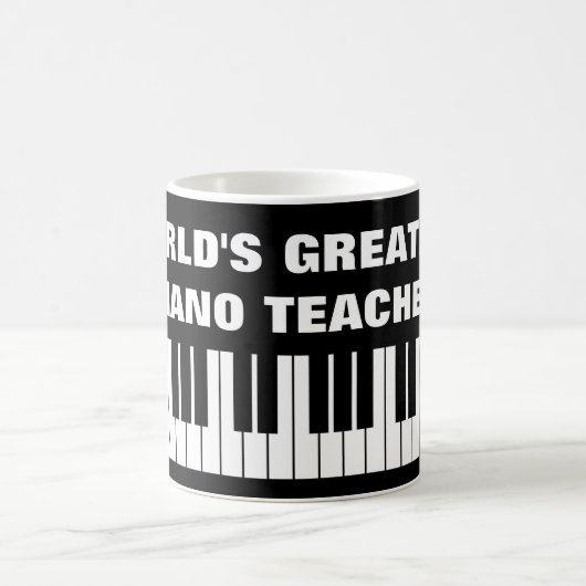 's Werelds grootste mok van pianoleraren koffie (Center)