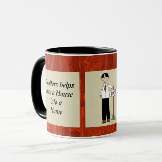 's Werelds grootste mok van Realtor (Voorkant links)