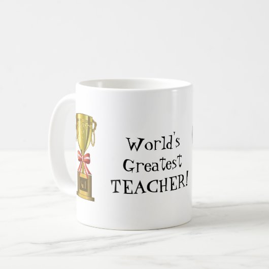 's Werelds grootste mok voor leerlingkoffie (Voorkant links)