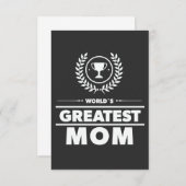 's Werelds grootste MOM Schattig Award Moederdag Bedankkaart (Voorkant / Achterkant)
