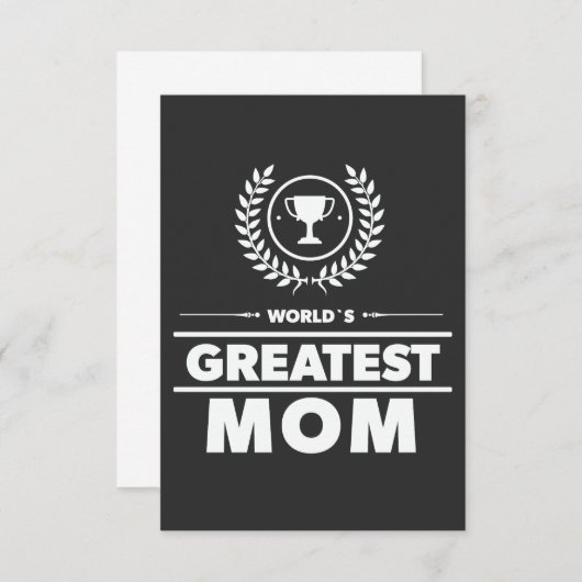 's Werelds grootste MOM Schattig Award Moederdag Bedankkaart (Voorkant / Achterkant)