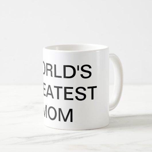 'S WERELDS GROOTSTE MOM-TEKST KoffieMok Drinkware (Voorkant rechts)