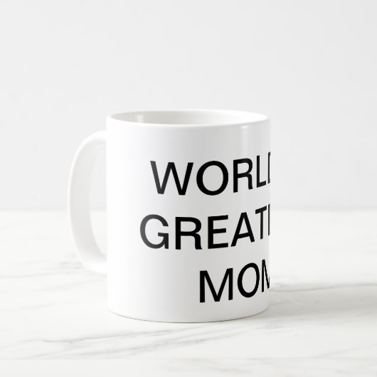 'S WERELDS GROOTSTE MOM-TEKST KoffieMok Drinkware (Voorkant links)