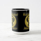 's Werelds grootste Multitasker Trophy Tweekleurige Koffiemok (Center)