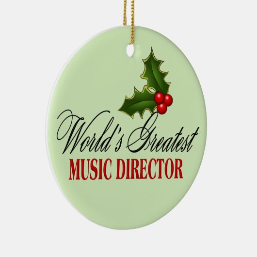 's Werelds grootste muziekdirecteur Keramisch Ornament (Rechts)