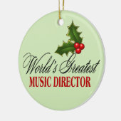 's Werelds grootste muziekdirecteur Keramisch Ornament (Links)