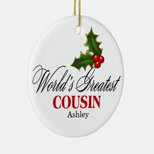 's Werelds grootste neef Keramisch Ornament (Rechts)